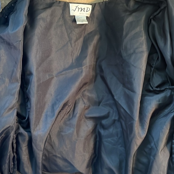 Vintage JMD New York Beaded Evening Jacket 100% Silk Open Front Size Medium - Picture 9 of 9